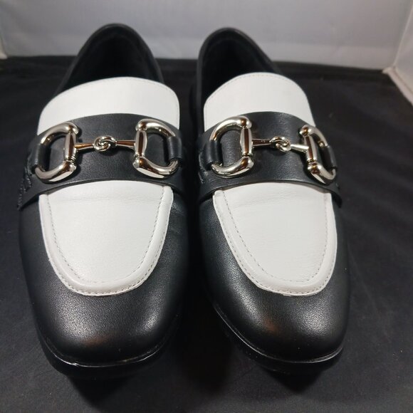 Jeffrey Campbell Velviteen Bit Leather Flat Loafer Shoes size 6.5 - Picture 6 of 12